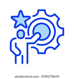 Leadership Development line icon. Universal creative premium symbol. Vector sign icon logo template. Vector illustration