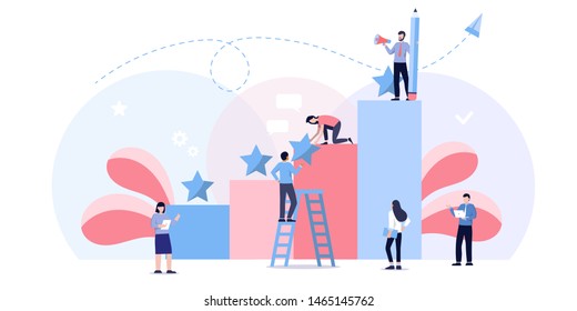 leadership, direction to a successful path,career planning, career development, team work, business concept. Move up motivation, the path to the target's achievement