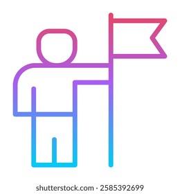 Leadership editable stroke outline icons isolated on transparent background flat vector illustration. Pixel perfect. 64 x 64