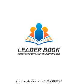 
Leadership Education Book Logo Design Concept Vector. Success Leader Book Logo Template. Icon Symbol