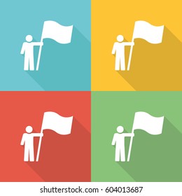 Leadership Flat Icon Concept