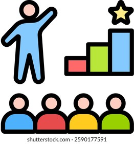 Leadership Icon Element For Design