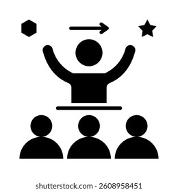Leadership Icon Element for Design