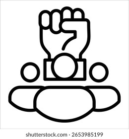 Elemento de icono de liderazgo para el diseño