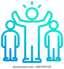 Elemento de icono de liderazgo para el diseño