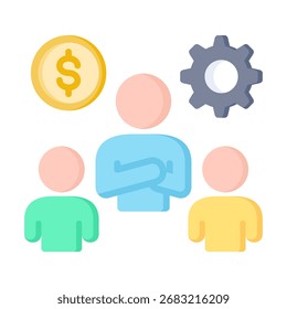 Elemento de icono de liderazgo para el diseño