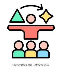 Elemento de icono de liderazgo para el diseño