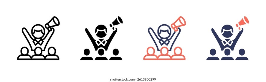 Leadership Icon Element For Design And Vector