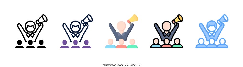 Leadership Icon Element For Design And Vector