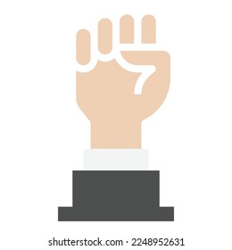 leadership icon flat color vector illustration . business symbol