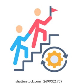 Ilustración vectorial de diseño plano Leadership Icon