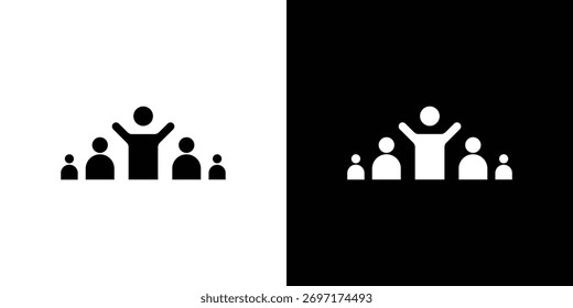 Icono del liderazgo, logotipo Elementos de Diseños gráficos