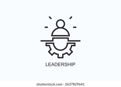 Leadership Icon Or Logo Isolated Vector Illustration