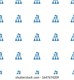 Leadership icon pattern seamless isolated on white background. Editable filled Leadership icon. Leadership icon pattern for web and mobile.