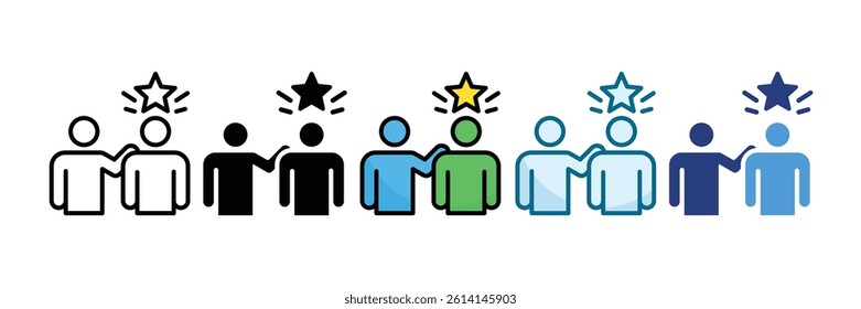 Leadership Icon Set Multiple Style Collection