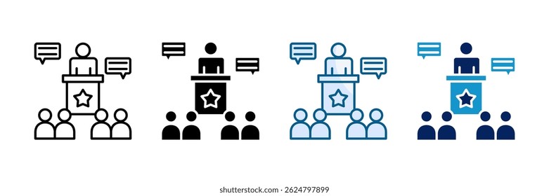 Leadership Icon Set Multiple Style Collection