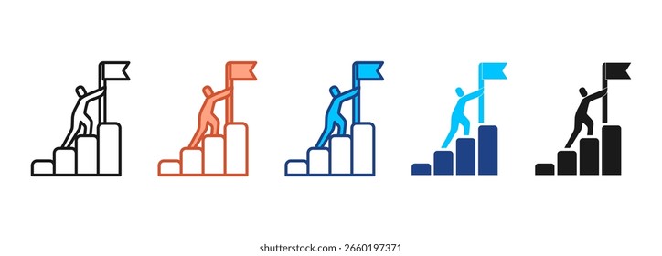 Leadership Icon Set Multiple Style Collection