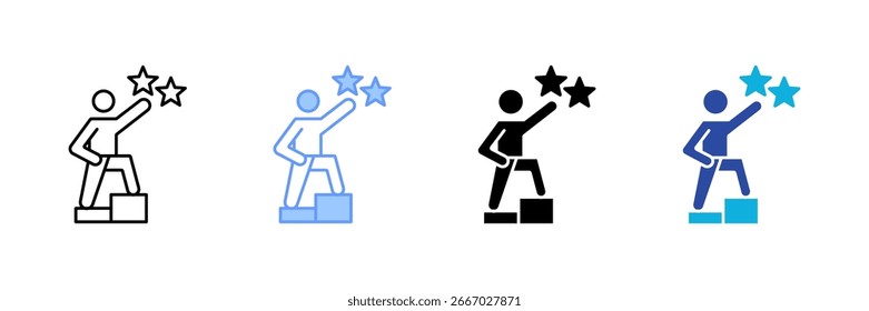 Leadership Icon Set Multiple Style Collection