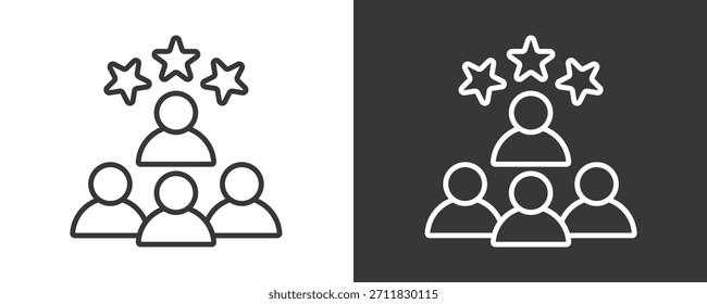 Leadership Icon Set Vector Collection Isolated In Black And White