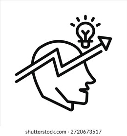 Leadership Icon. Simple Vector Outline Illustration.