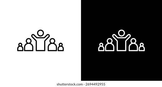 Leadership icon for template logo, vector designs.