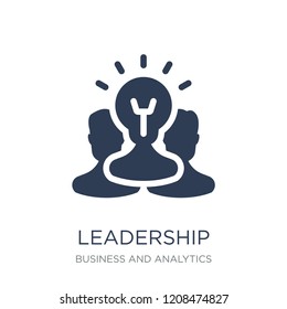 Leadership icon. Trendy flat vector Leadership icon on white background from Business and analytics collection, vector illustration can be use for web and mobile, eps10