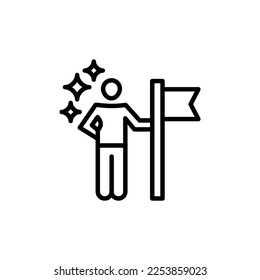 Führungssymbol in Vektorgrafik. Logotyp