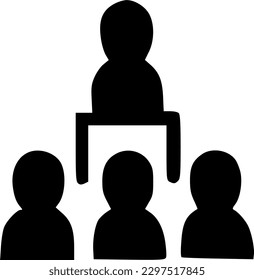 leadership icon vector symbol design illustration