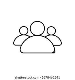 Icono de liderazgo con fondo blanco Vector Ilustración de stock