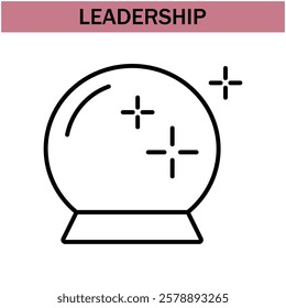 leadership icon.line leadership icons. Simple modern icons about - enterprise, teamwork, career promotion, businesswoman, agreement, meeting, team, businessman, employee