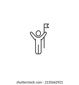 leadership icons  symbol vector elements for infographic web