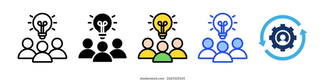Leadership Inspiration Icon Collection With Multiple Styles