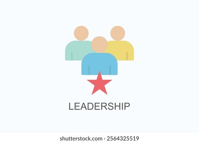 Leadership Isolated Vector, Icon Or Logo Sign Symbol Illustration