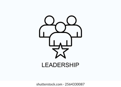 Leadership Isolated Vector, Icon Or Logo Sign Symbol Illustration