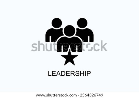 Leadership Isolated Vector, Icon Or Logo Sign Symbol Illustration