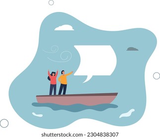 Leadership to lead team and guide direction, motivation and inspiration to drive company to achieve success concept.flat vector illustration.
