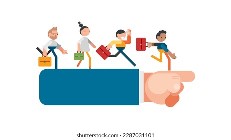 Leadership to lead team members, business direction to achieve goal or target, teamwork to success in work.