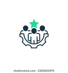 Leadership line icon. Universal creative premium symbol. Vector sign icon logo template. Vector illustration