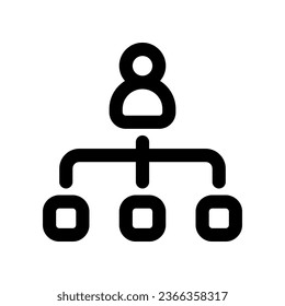 leadership line icon. vector icon for your website, mobile, presentation, and logo design.