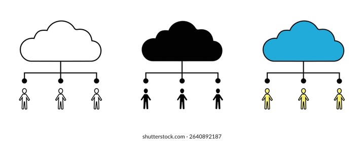 Leadership line icons set. Business, leader, success and teamwork. Editable stroke. Vector illustration