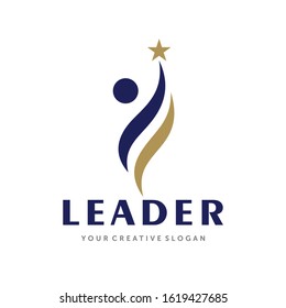 Leadership logo, Success logo, and Education Logo Vector