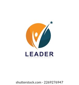 leadership logo success logo and education logo vector