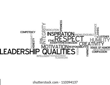 Leadership qualities vector