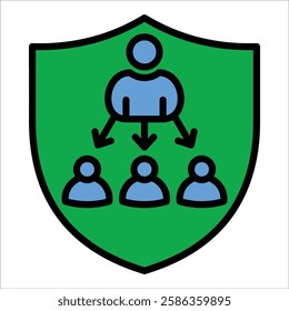 Leadership Shield Icon Element For Design