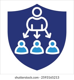 Leadership Shield Icon Element For Design