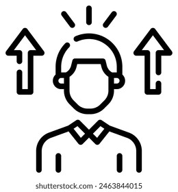Icono de Habilidad de Liderazgo para Web, App, infografía, etc