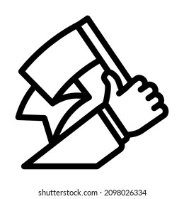leadership skill line icon vector. leadership skill sign. isolated contour symbol black illustration