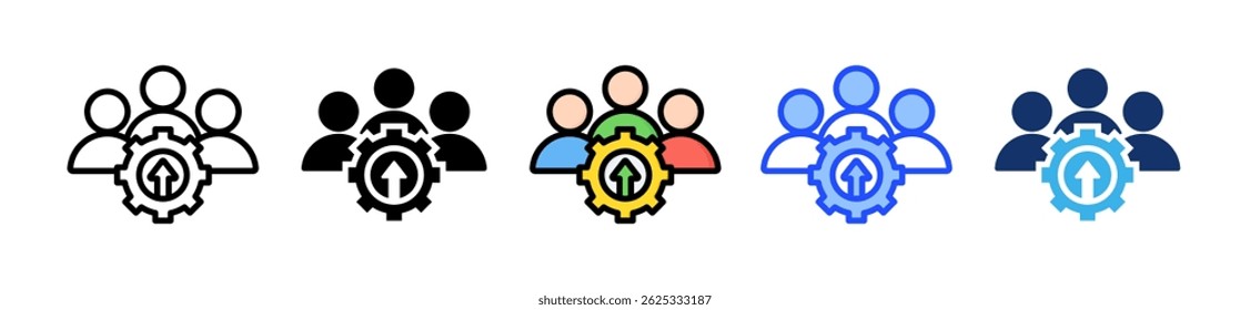 Leadership Skills Icon Collection With Multiple Styles