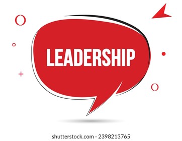 Leadership speech bubble text. Hi There on bright color for Sticker, Banner and Poster. vector illustration.