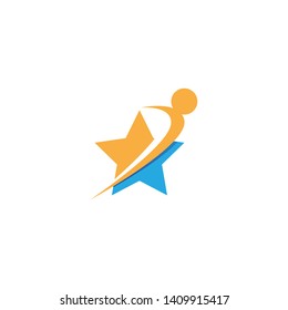 Leadership Star icon Template vector illustration design